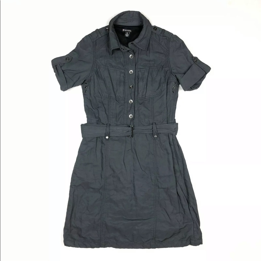 Victorinox Gray Short Sleeve Nylon Dress